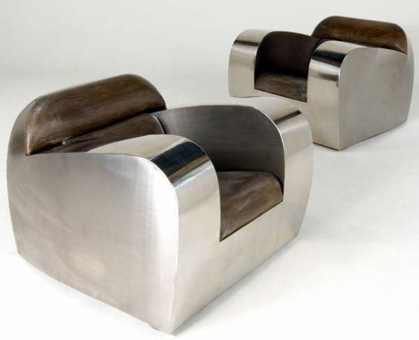 ICI ET LÀ Кресло из нержавеющей стали Handmade metal furniture by ici et là Sff01 - Вид №5
