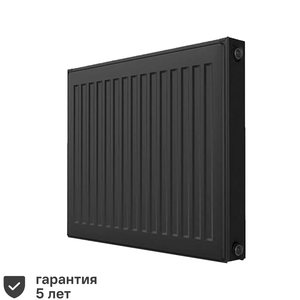 Радиатор панельный Ростерм 22 500x1200 боковое подключение сталь черный 82570191 STLM-2131503 