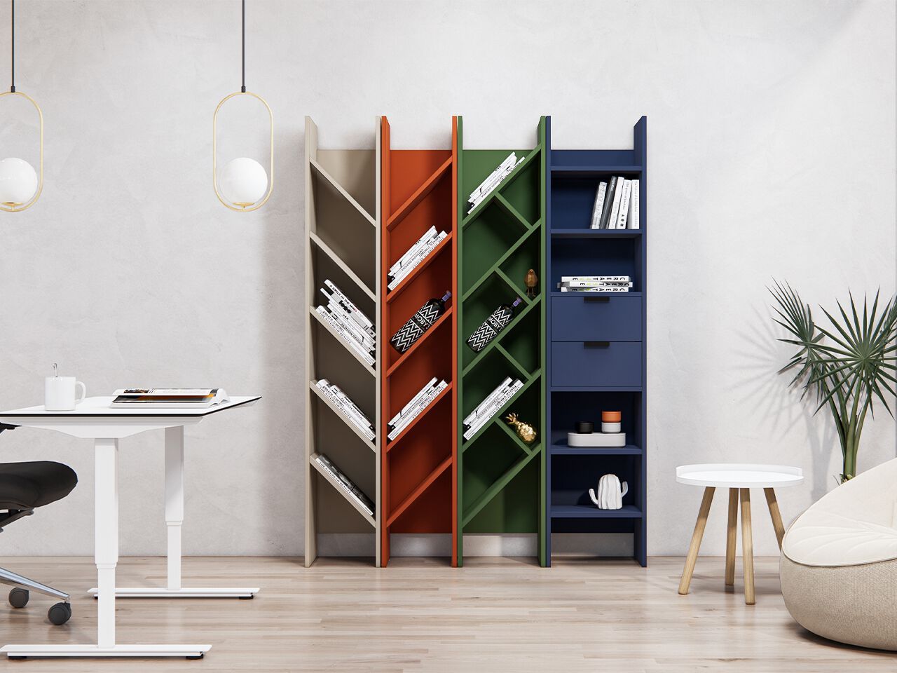 Книжный шкаф с ящиками MaxForm очевидный ARCH-00094534 - Вид №2