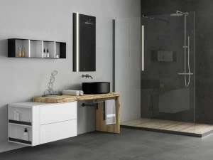 LEGNOBAGNO Тумба под умывальник одинарная с зеркалом Life