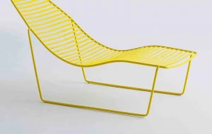 GABER Садовая кушетка из окрашенного металла с подлокотниками Link