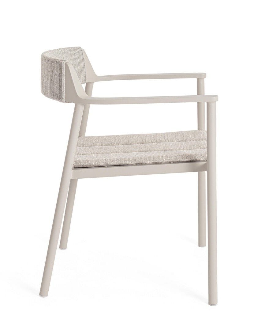 Штабелируемый алюминиевый стул с мягким сиденьем BIZZOTTO ROPERY ARCH-00065871 - Вид №5