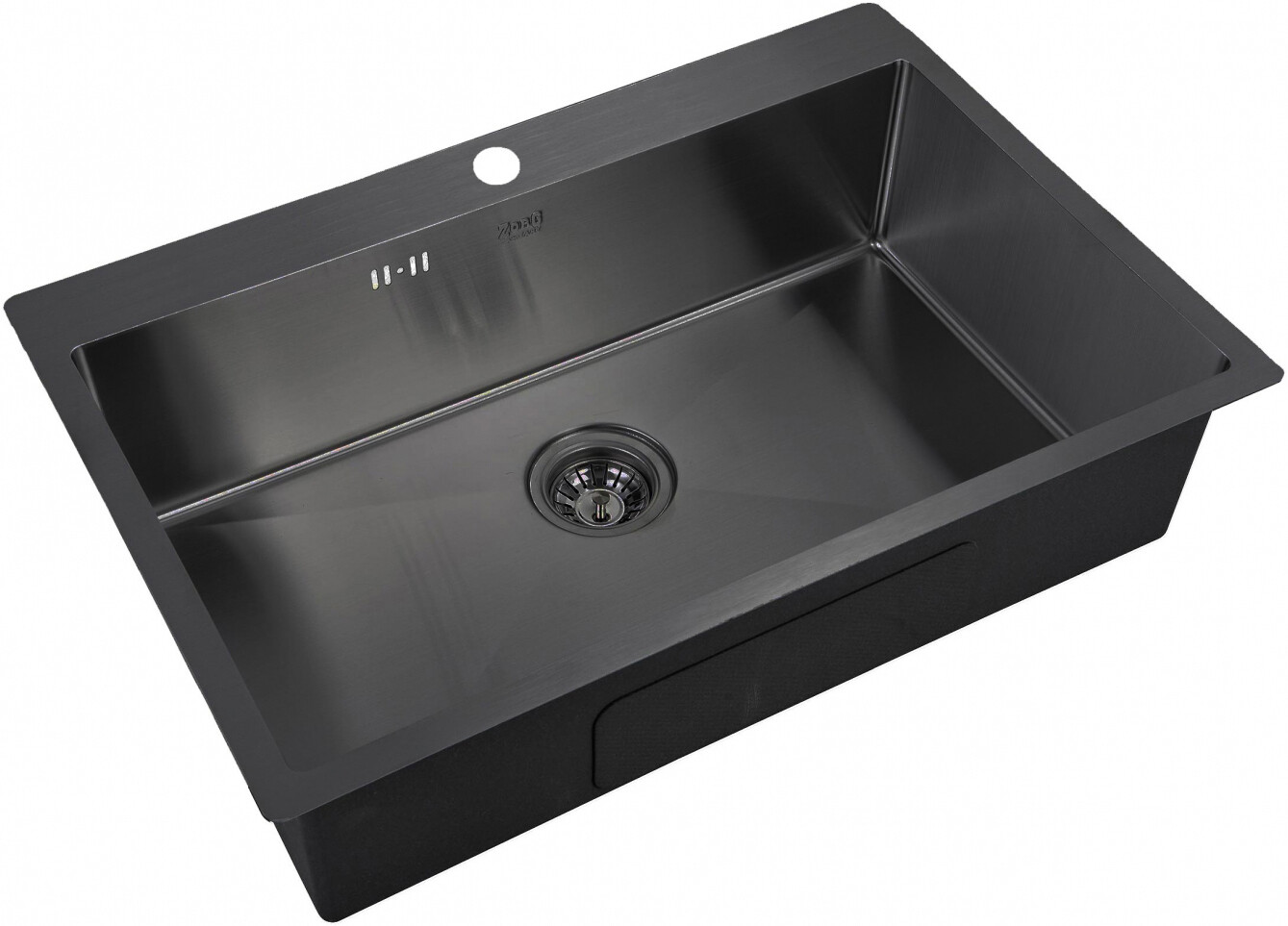 Мойка кухонная ZorG Inox R PVD 7551 GRAFIT из нержавеющей стали, графит