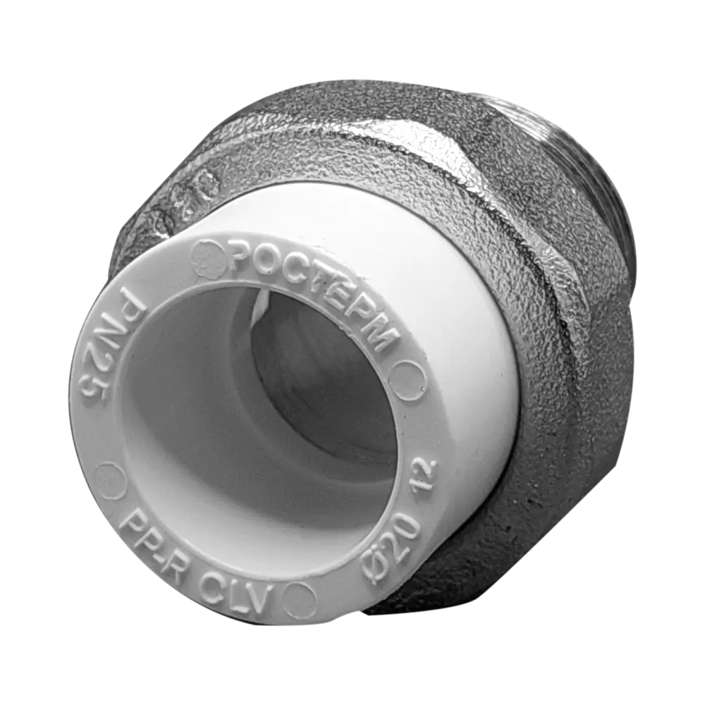 Муфта разъемная раструбная Ростерм 3/4"x20 мм НР полипропилен STLM-2141559 - Вид №1