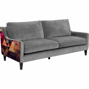 Диван Triangle Grey by James Soares прямой серый ICON DESIGNE TRIANGLE 096825 Серый