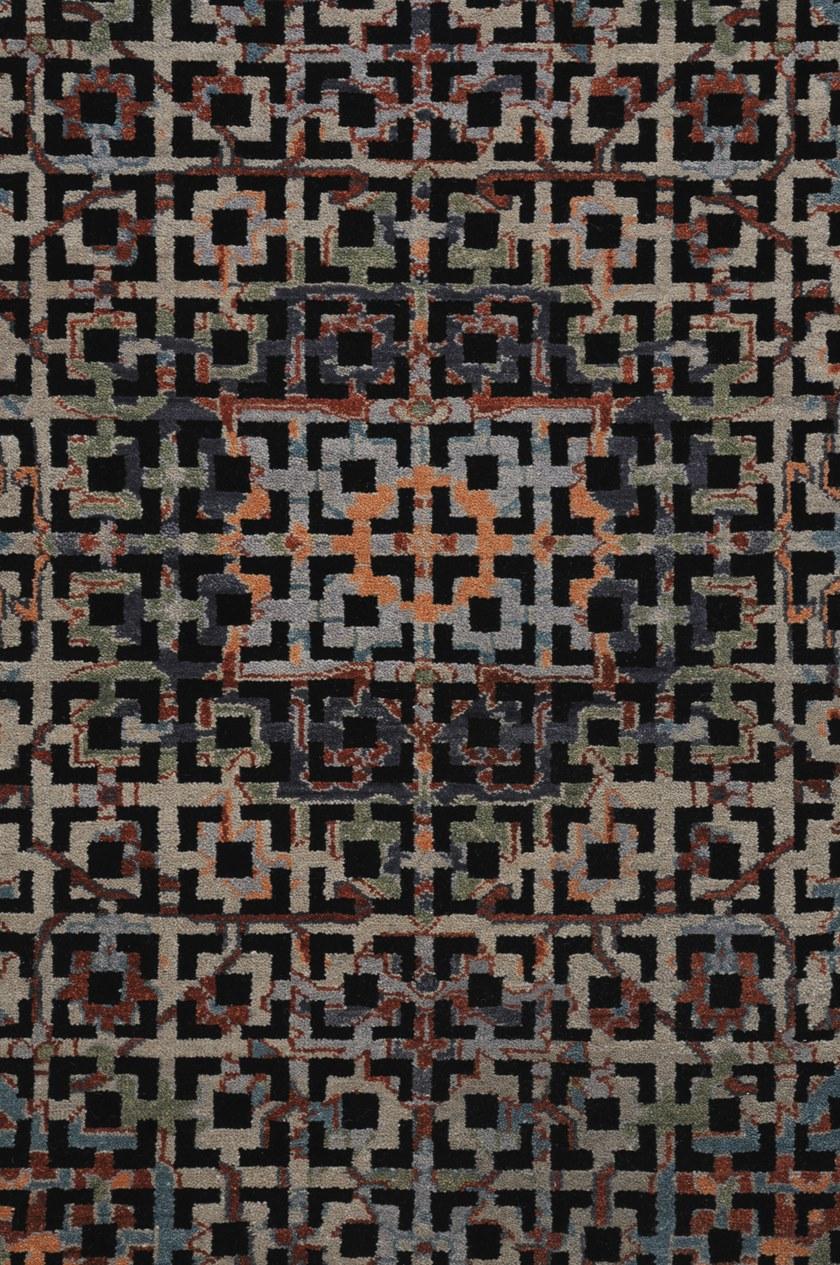 I + I Коврик из шерсти и хлопка с геометрическими мотивами  C 67f  - Вид №1