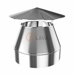 Оголовок-зонт LAVA 115/180, нерж. 439 (0,5)