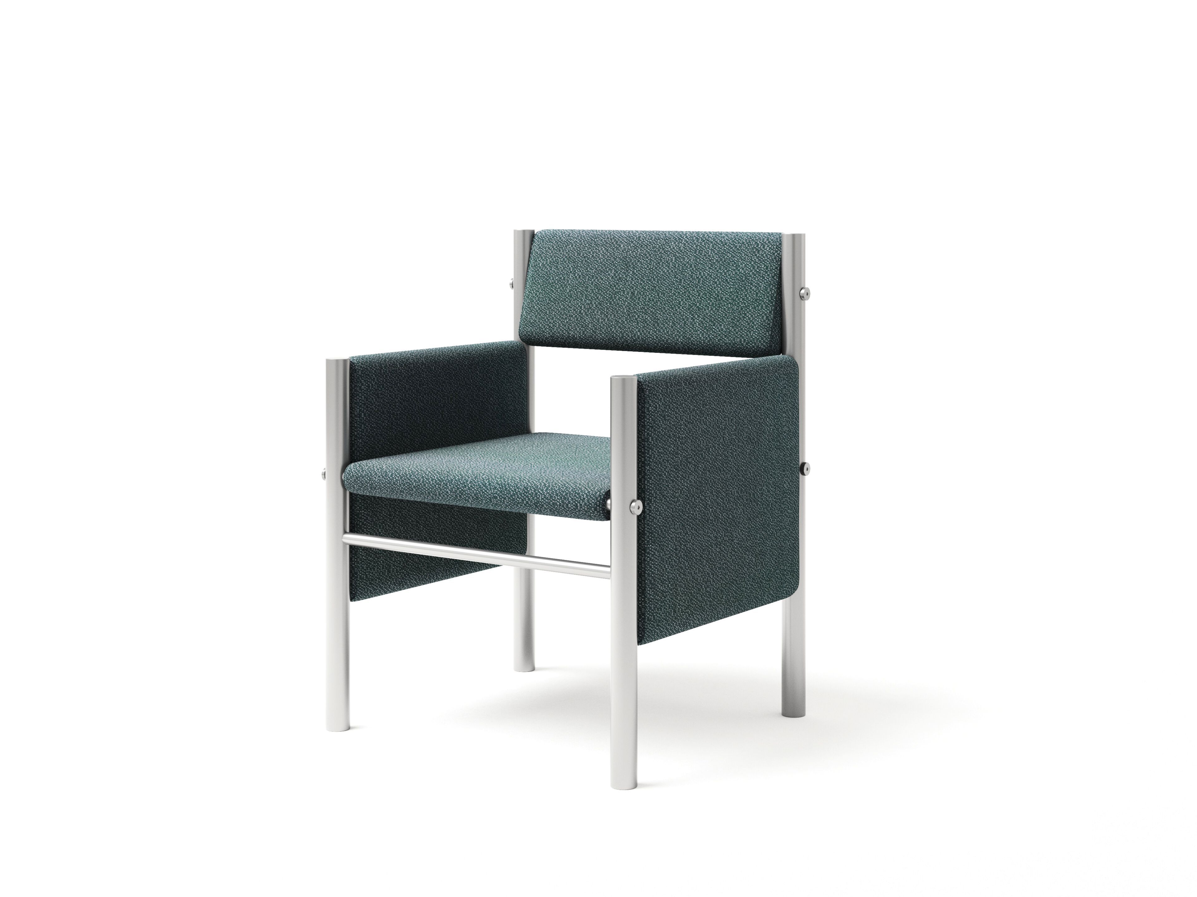 Мягкий стул из нержавеющей стали с подлокотниками Joyf Wabi ARCH-00064836 - Вид №15