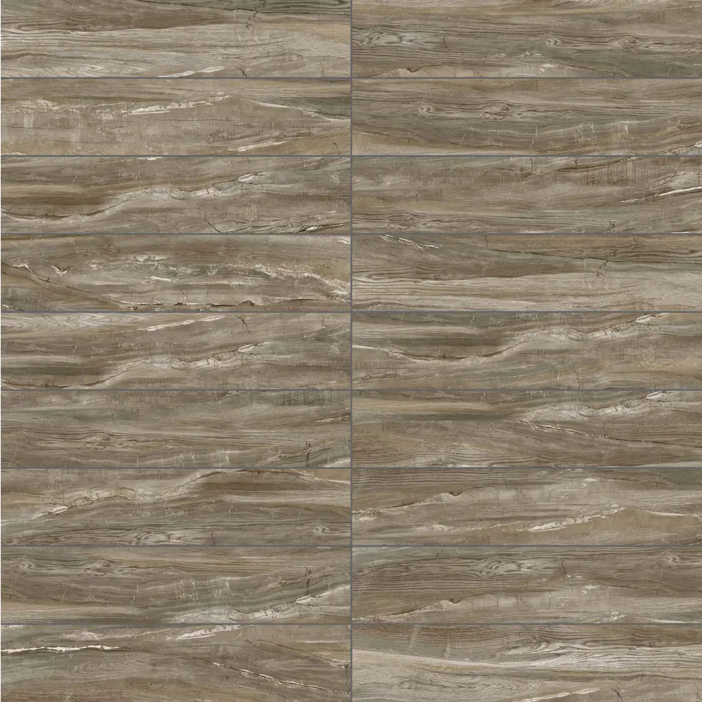 Керамогранит Alma Ceramica Wonderwood 20x90 см 1.44 м² матовый цвет коричневый STLM-2061043 - Вид №2