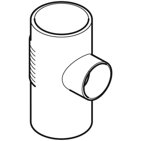 GEBERIT 308.058.14.1 Тройник Geberit Silent-db20 88,5°  - Вид №1