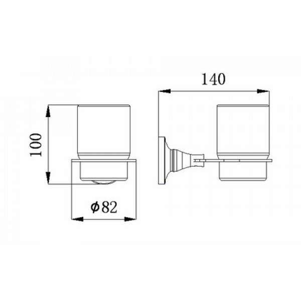 Подстаканник одинарный RUSH Corsica 42310 sun-id-561797 - Вид №1