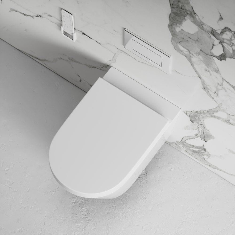 Керамический подвесной туалет для биде с ручным душем без бриды LUSSO INTELLISMART ARCH-00043743 - Вид №13