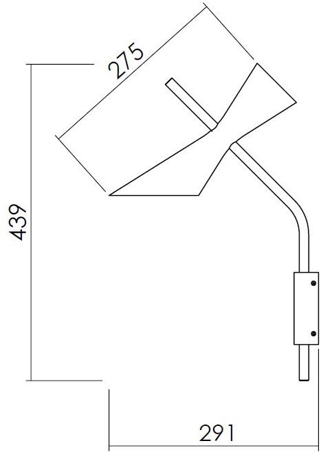 NEXO LUCE Светодиодный настенный светильник из стали Oxen wall/ceiling lamp 7008c1 - Вид №4