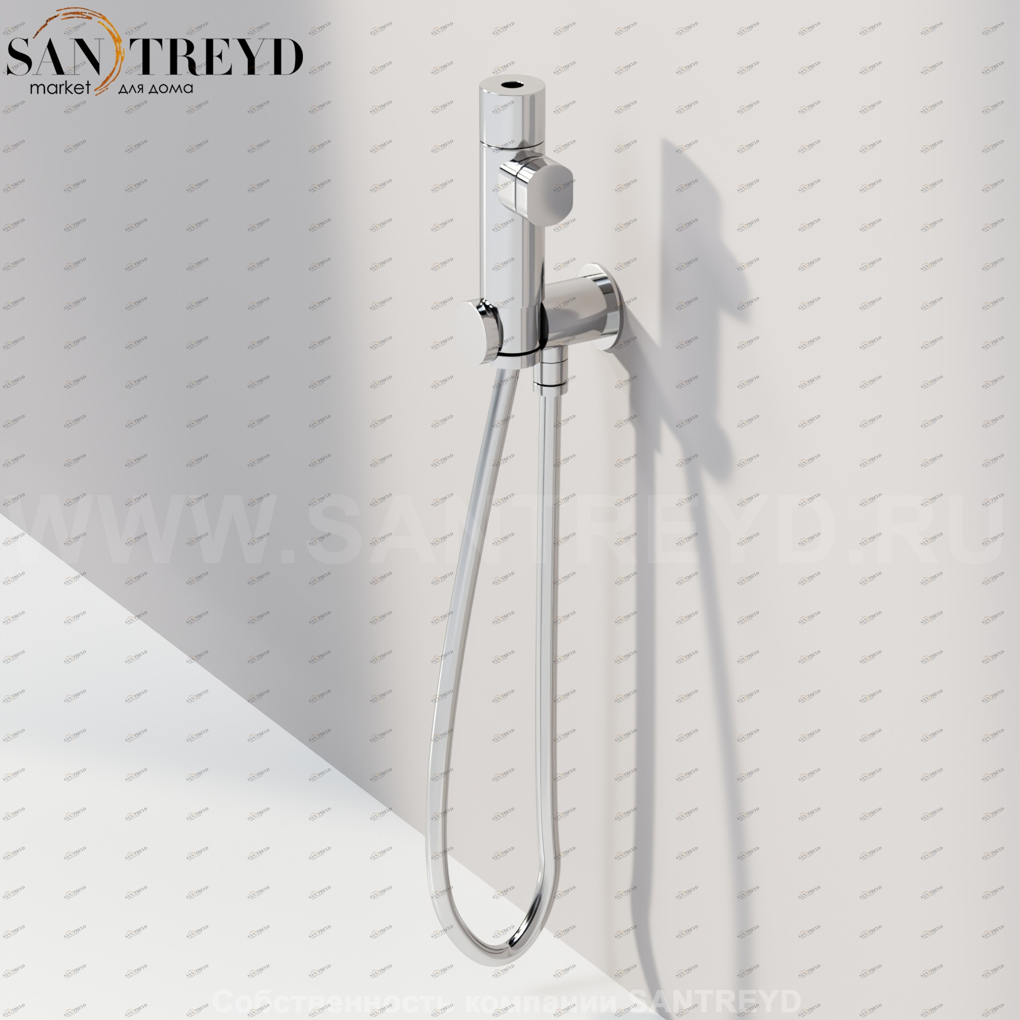 Agape HYDRO Гидроёршик для чистки унитаза хромированный CRUB0918S