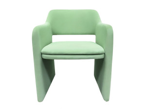 Бархатный стул с подлокотниками