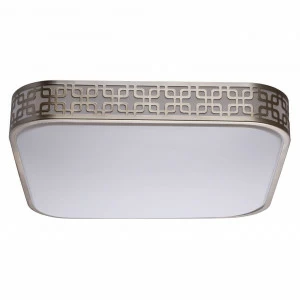 Потолочный светодиодный светильник ДУ De Markt Ривз 12 674015201 DE MARKT РИВЗ 203908 Белый;серебро