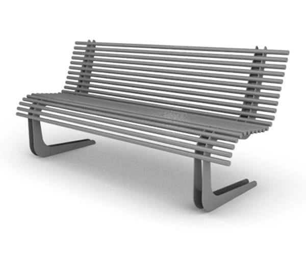 Стальная скамья со спинкой Viscio Urban Design MOBY ARCH-00108961 - Вид №16