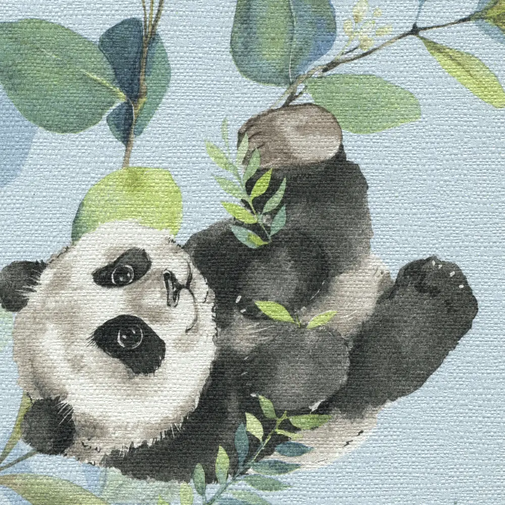 Обои флизелиновые Wall Up Dream Панда голубые 1.06 м 653526 DREAMLAND STLM-2087085 - Вид №1