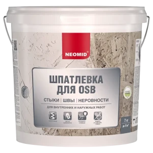 Шпатлевка для плит OSB Neomid полимерная 7 кг
