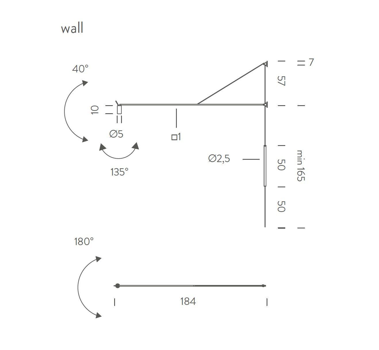 Алюминиевый диммируемый настенный светильник NEMO Swan ARCH-00147539 - Вид №8