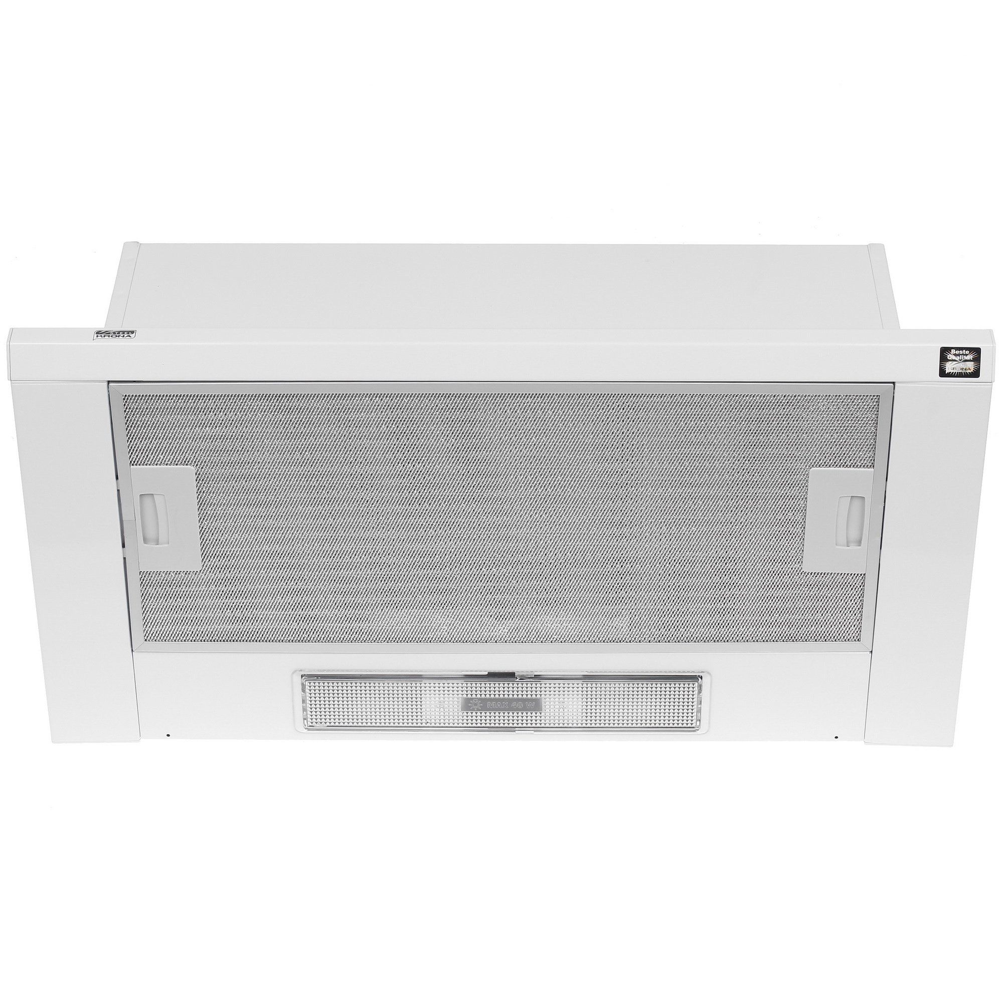 1149552 Вытяжка телескопическая KRONA KAMILLA Slim 600 белый/белый STDN-0107554 - Вид №1