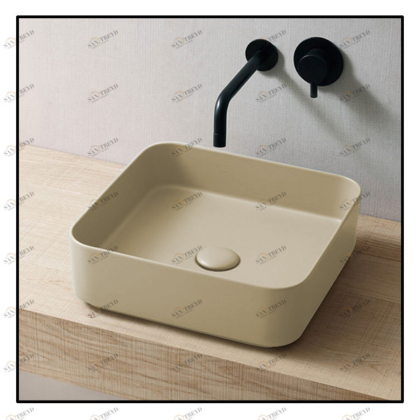 SHCOLAQ40LN Накладная раковина на столешницу  квадратная Ceramica Cielo 