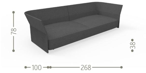 Talenti 3-х местный веревочный садовый диван Cliff sun-id-1487446 - Вид №9