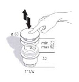 Донный клапан MIGLIORE с переливом ML.RIC-10.106.DO - золото, 'клик-клак'  - Вид №4