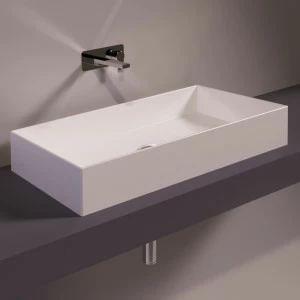 AG80BIANCO Накладная раковина на столешницу  прямоугольная Simas Agile