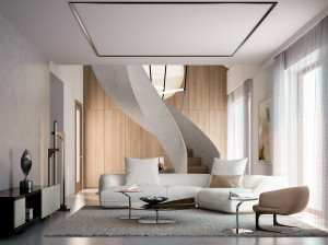 Круглый стеклянный журнальный столик