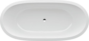 H2459710006051 Ванна, встраиваемая, с каркасом, материал Sentec, отверстие слива в центре LAUFEN PRO