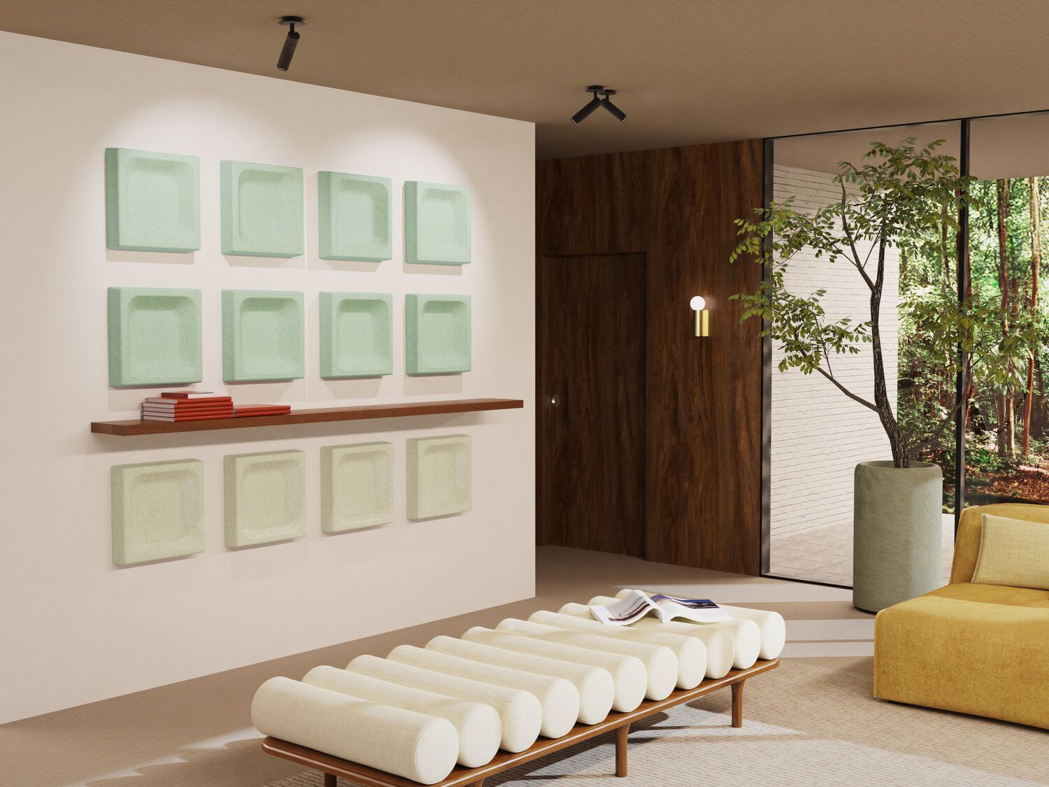 Акустическая панель из мицелия для офиса BuzziSpace BuzziReForm ARCH-00098895 - Вид №1