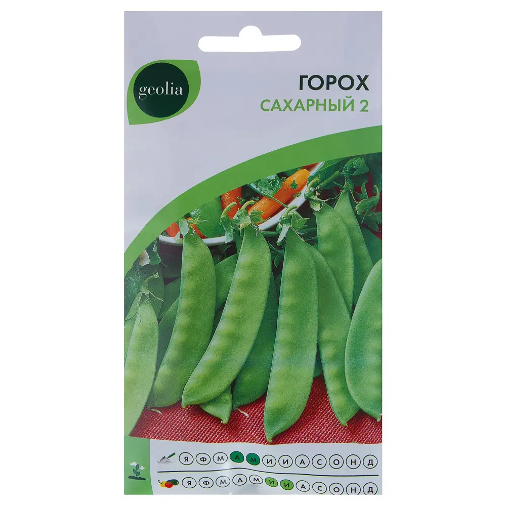 Горох Geolia Сахарный 2 — нежные стручки для урожайного сезона 17585375 STLM-0963656