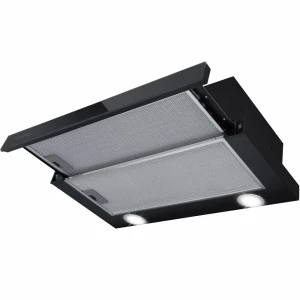 91505122 Встраиваемая вытяжка Meferi Slidebox60BK GLASS Ultra 60 см цвет черный STLM-1443187