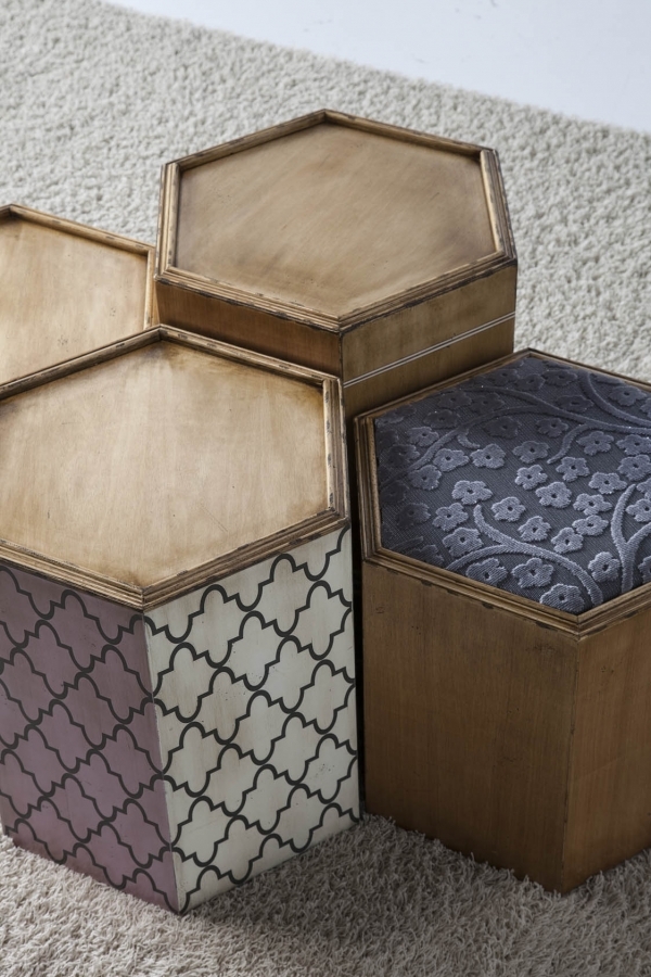 079056 Столик 4 Lola Glamour hexagonal Santreyd