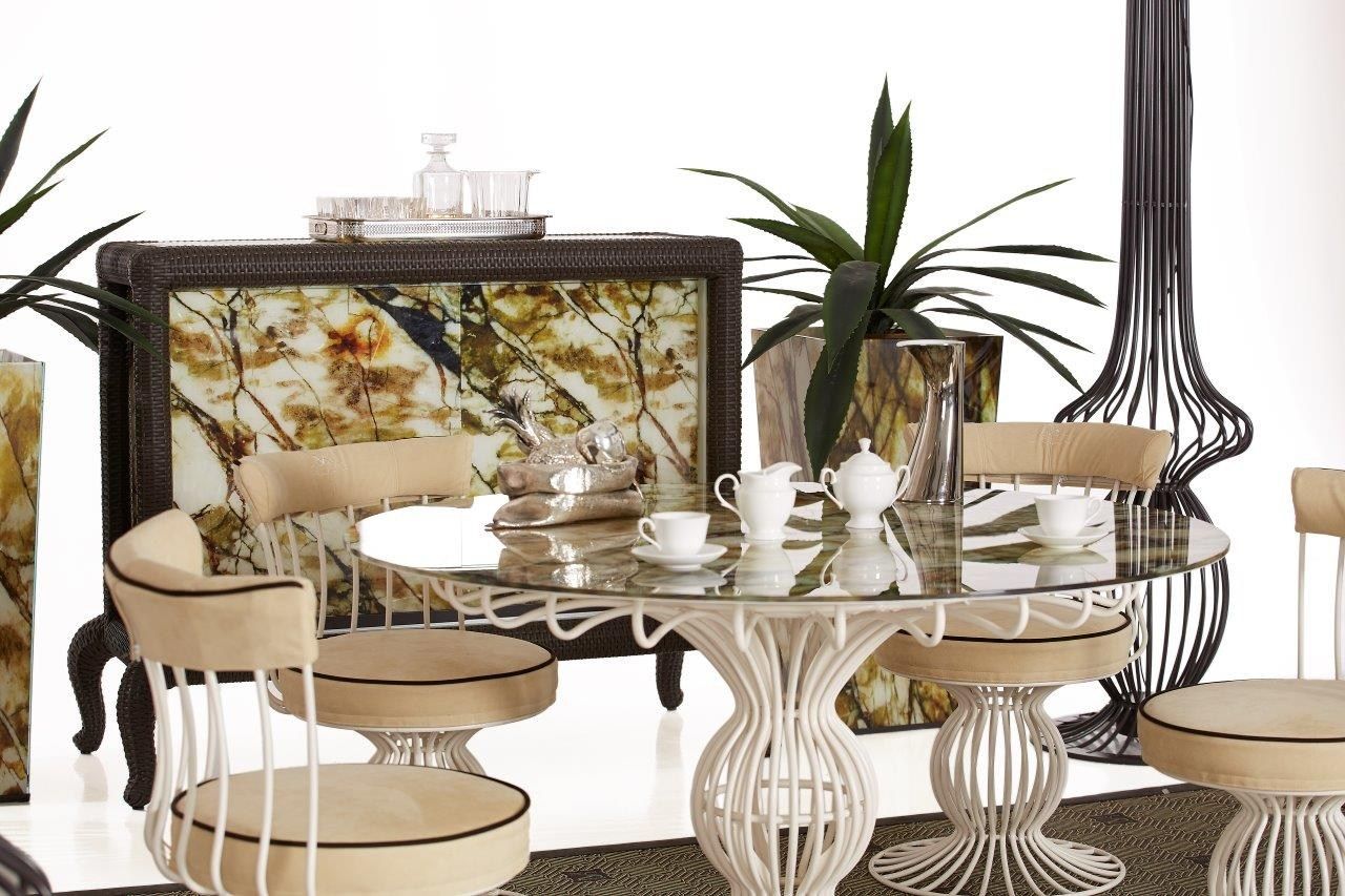 Круглый железный садовый стол Samuele Mazza Outdoor Sirio ARCH-00003224 - Вид №3