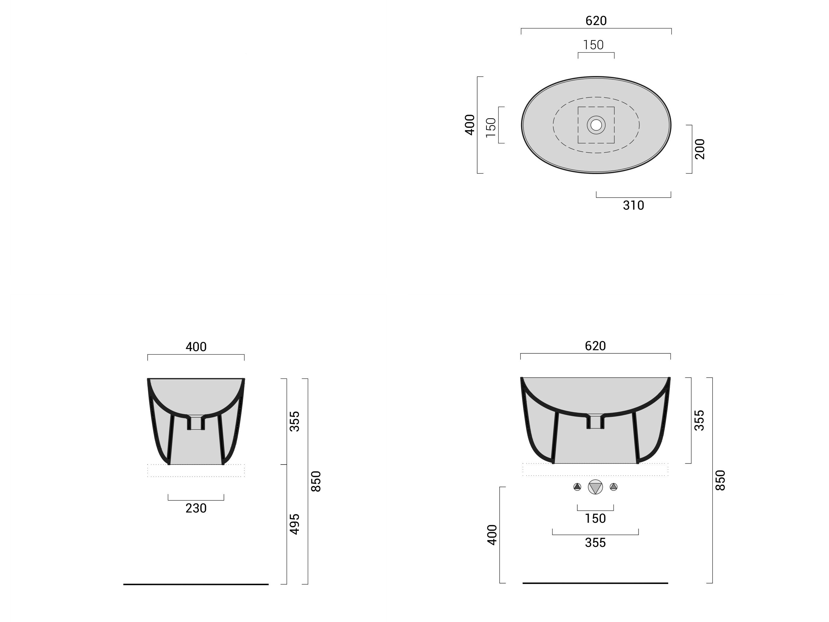 Овальная столешница Domus Falerii Gran Mascalzone ARCH-00057416 - Вид №3