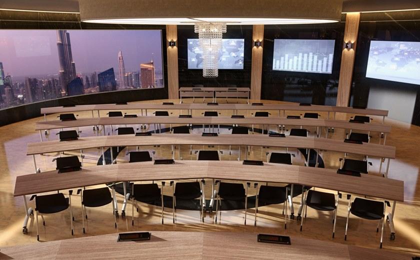 IBEBI Стол для переговоров со складной столешницей на колесиках Archimede project sun-id-1482125 - Вид №10