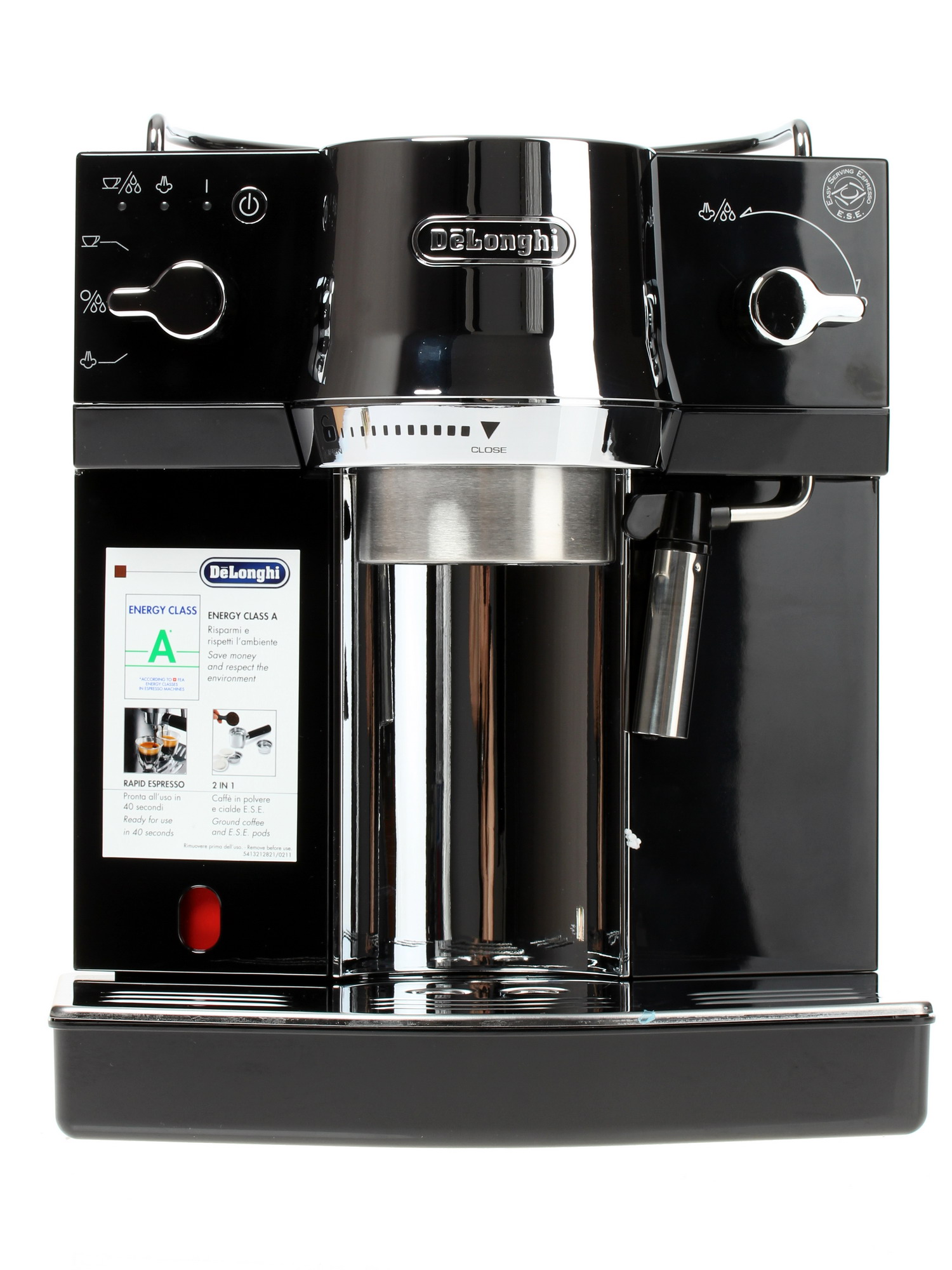 1004378 Кофеварка рожковая DeLonghi EC 820.B черный STDN-0142461 - Вид №1