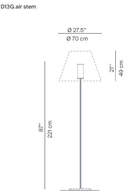 LUCEPLAN Напольный светодиодный торшер из поликарбоната Grande costanza sun-id-1492816 - Вид №2