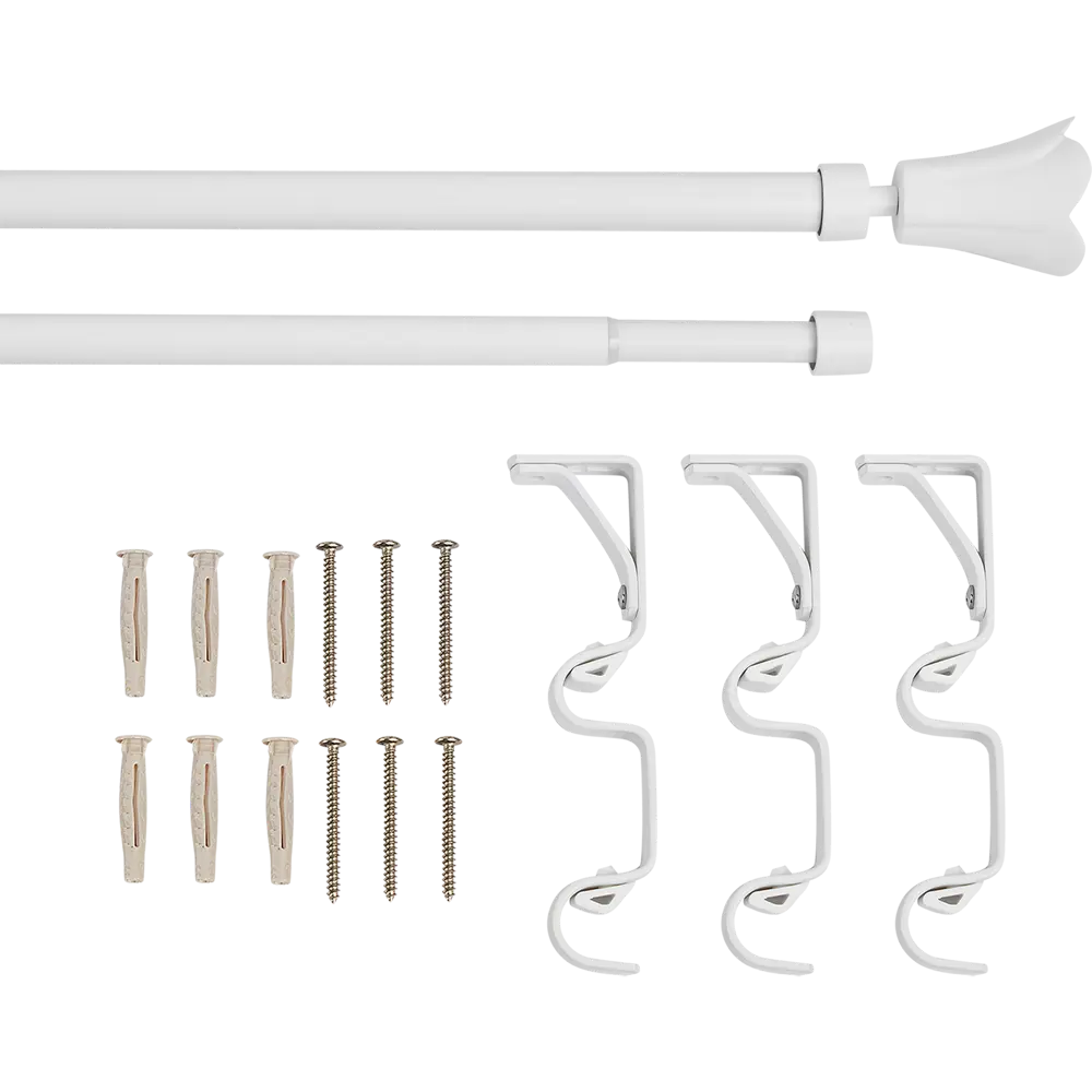 INSPIRE Двухрядный карниз Florus для портьер и тюля 160-300 см 84407284 STLM-0049468 - Вид №1