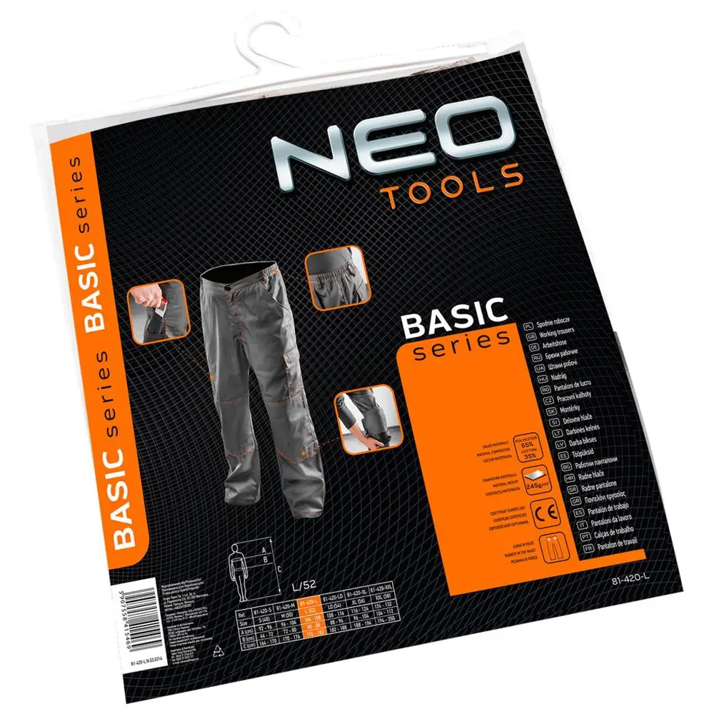Брюки рабочие Neo, размер L/52 82277353 STLM-2034827 Neò BASIC - Вид №1