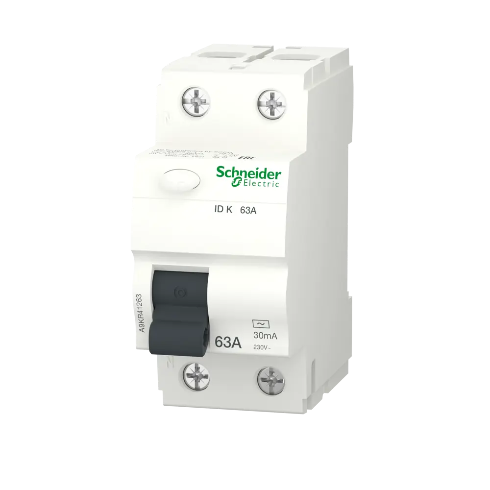 УЗО Systeme Electric Acti9 1P N 63 A 30 мА 10 кА AC A9R41263 82850932 STLM-2149379 