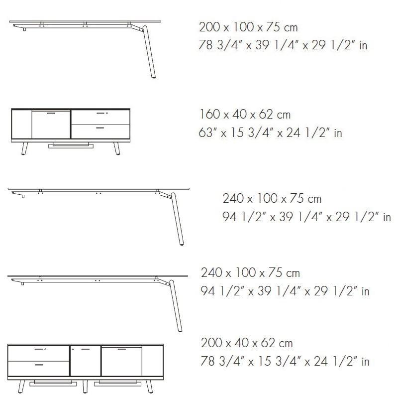 Bralco Рабочий стол из стекла со встроенной полкой Rail sun-id-1361862 - Вид №6