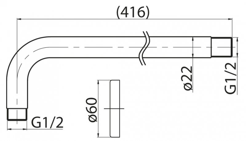 Излив для душа NOVA BB-DAT-IN BELBAGNO  - Вид №1