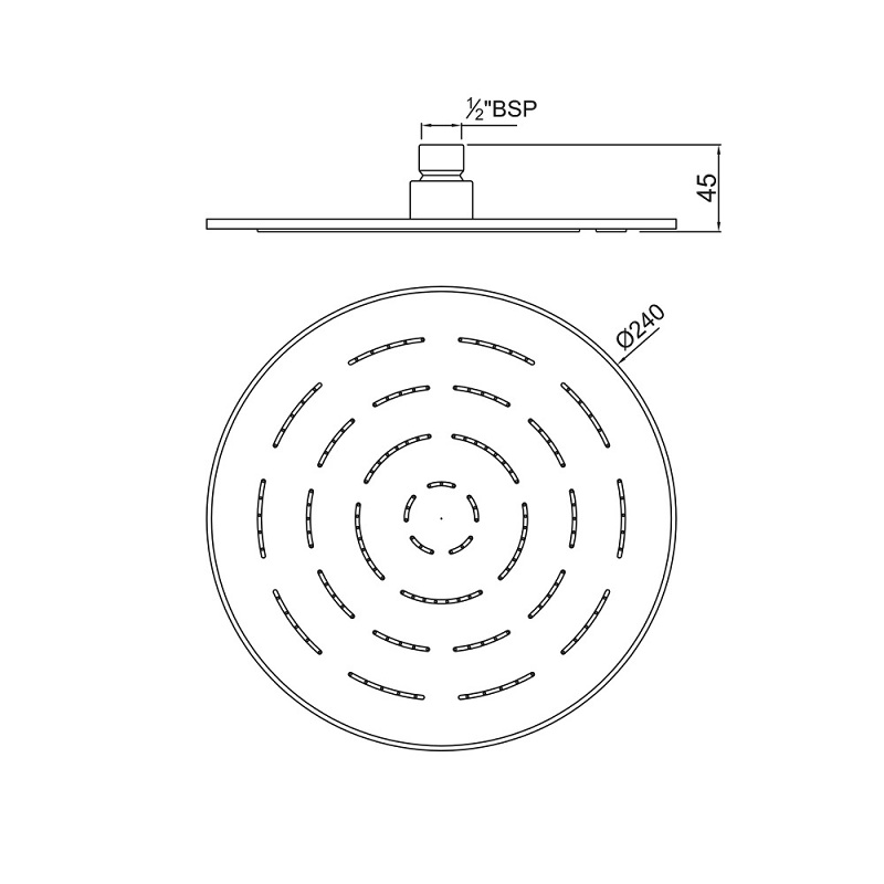 OHS-CHR-1623 Верхний душ Jaquar Santreyd  - Вид №1