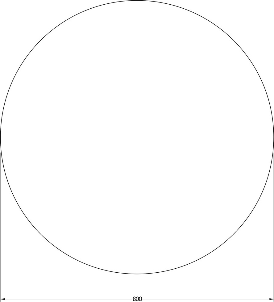 BY 2555 Зеркало с LED-подсветкой 21 W EVOFORM Ledshine - Вид №1