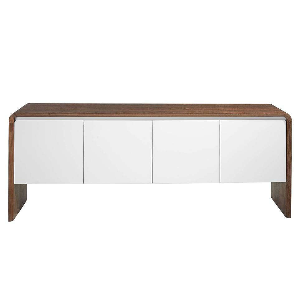 098771 Сервант MK1909SB ореховый с белыми дверцами Angel Cerda  - Вид №3
