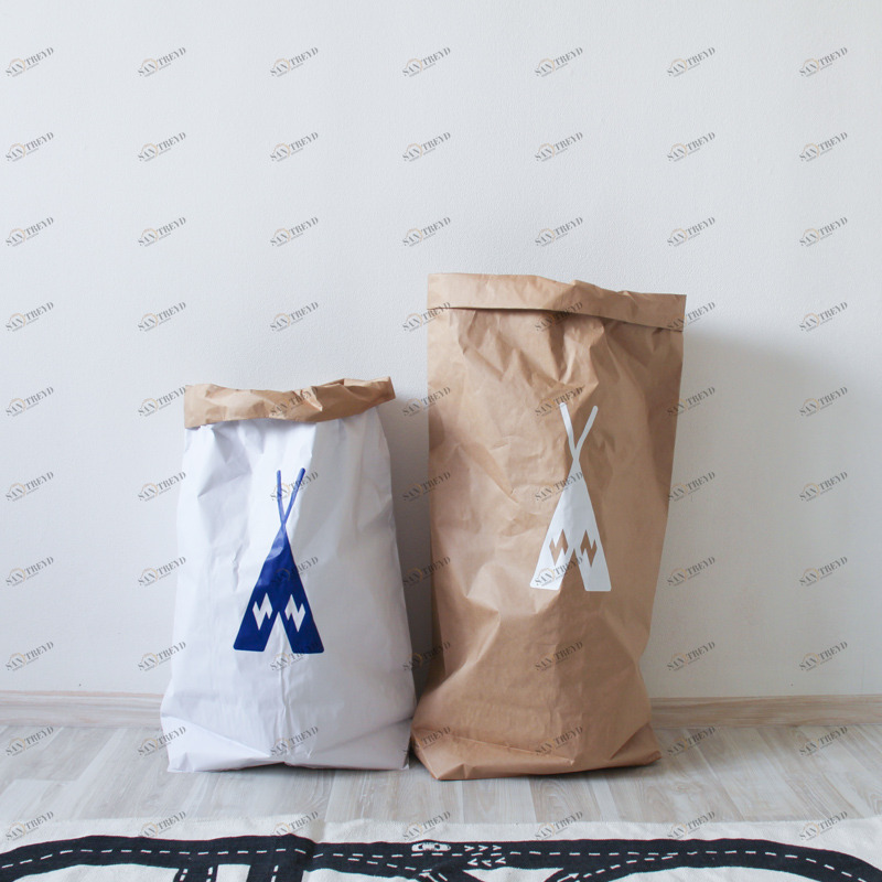 Эко-мешок для игрушек Big Vigvam из крафт бумаги VAMVIGVAM  281999 Белый;бежевый Santreyd 