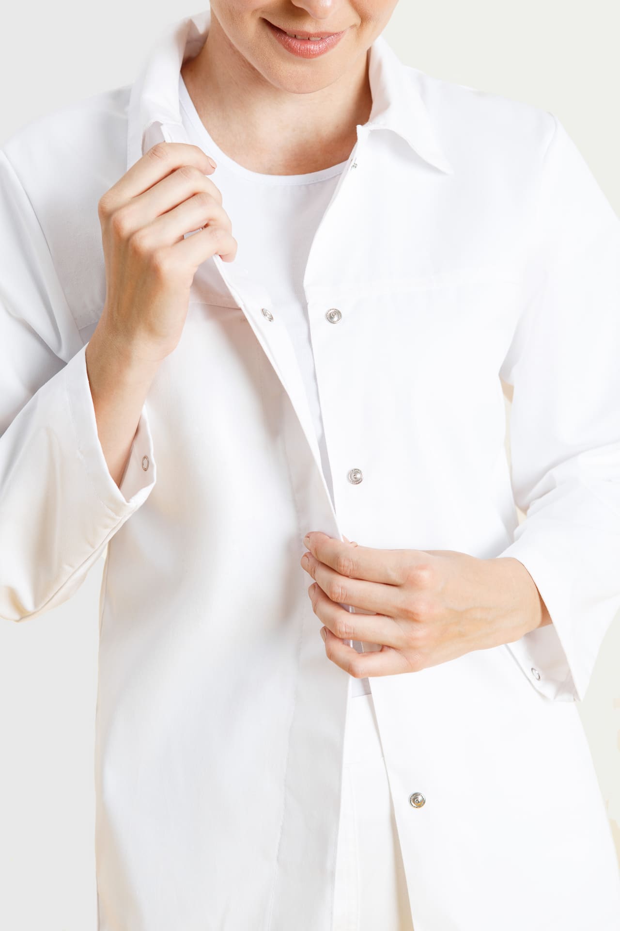 5041557 Куртка Эйч-Лайн женская белая  Одежда для поваров  размер 56-58/158-164 Спецодежда  - Вид №6